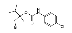 (4-Chloro-phenyl)-carbamic acid 1-bromomethyl-1,2-dimethyl-propyl ester结构式