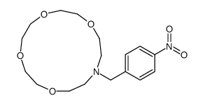 13-[(4-nitrophenyl)methyl]-1,4,7,10-tetraoxa-13-azacyclopentadecane Structure