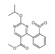 5-Pyrimidinecarboxylic acid, 2-(1-methylethoxy)-4-(2-nitrophenyl)-, methyl ester Structure