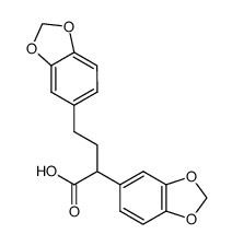 2,4-bis(3,4-methylenedioxyphenyl)butyric acid Structure