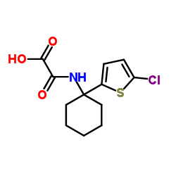 {[1-(5-Chloro-2-thienyl)cyclohexyl]amino}(oxo)acetic acid Structure