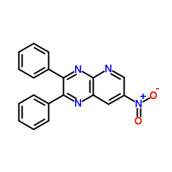 7-Nitro-2,3-diphenylpyrido[2,3-b]pyrazine结构式