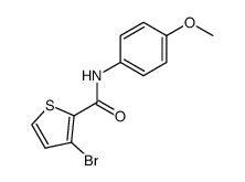 3-bromo-N-(4-methoxyphenyl)thiophene-2-carboxamide结构式