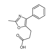 3-(2-methyl-4-phenyl-1,3-oxazol-5-yl)propanoic acid结构式