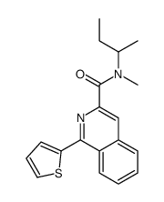 N-butan-2-yl-N-methyl-1-thiophen-2-ylisoquinoline-3-carboxamide Structure