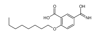 5-carbamoyl-2-octoxybenzoic acid Structure