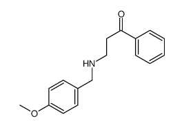 3-[(4-methoxyphenyl)methylamino]-1-phenylpropan-1-one结构式