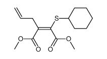 dimethyl 2-allyl-3-(cyclohexylthio)maleate结构式