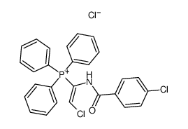 [(E)-2-Chloro-1-(4-chloro-benzoylamino)-vinyl]-triphenyl-phosphonium; chloride结构式