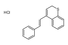 4-(2-phenylethenyl)-2H-thiochromen-1-ium,chloride结构式