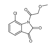 7-chloro-N-(methoxyacetyl)isatin结构式