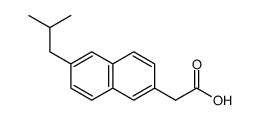 2-[6-(2-methylpropyl)naphthalen-2-yl]acetic acid Structure