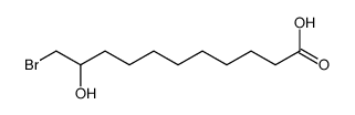 11-bromo-10-hydroxyundecanoic acid结构式