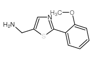 [2-(2-methoxyphenyl)-1,3-thiazol-5-yl]methanamine结构式