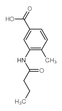 3-(丁基氨基)-4-甲基苯甲酸结构式