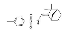 (1S)-3,3-Dimethylbicyclo<2.2.1>heptan-2-on-p-tolylsulfonylhydrazon Structure