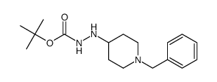 tert-butyl 2-(1-benzylpiperidin-4-yl)hydrazinecarboxylate结构式