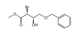 (2S,3R)-4-benzyloxy-2-bromo-3-hydroxybutanoic acid methyl ester结构式