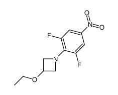 1-(2,6-difluoro-4-nitrophenyl)-3-ethoxyazetidine结构式