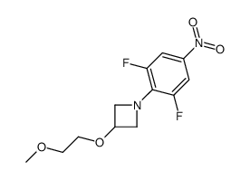 1-(2,6-difluoro-4-nitrophenyl)-3-(2-methoxyethoxy)azetidine结构式