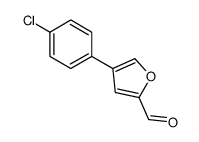 4-(4-chlorophenyl)furan-2-carbaldehyde结构式