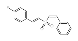 1-fluoro-4-[(E)-2-[(Z)-2-phenylethenyl]sulfonylethenyl]benzene structure