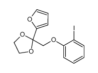 2-(furan-2-yl)-2-[(2-iodophenoxy)methyl]-1,3-dioxolane Structure