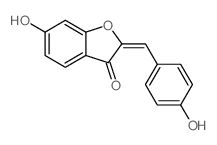 3(2H)-Benzofuranone,6-hydroxy-2-[(4-hydroxyphenyl)methylene]-结构式