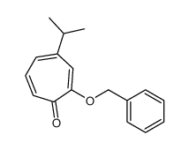 2-phenylmethoxy-4-propan-2-ylcyclohepta-2,4,6-trien-1-one Structure
