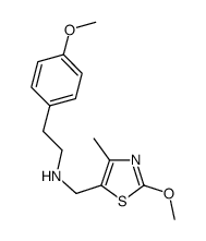 (2-Methoxy-4-methyl-thiazol-5-ylmethyl)-[2-(4-methoxy-phenyl)-ethyl]-amine Structure