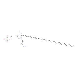 1-(2-aminoethyl)-2-henicosyl-4,5-dihydro-3-methyl-1H-imidazolium methyl sulphate结构式