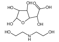 α-D-glucofuranuronic acid, compound with 2,2'-iminobis[ethanol] (1:1) Structure