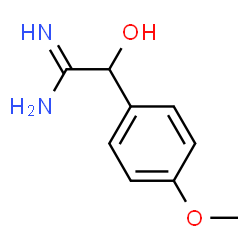 Benzeneethanimidamide,-alpha--hydroxy-4-methoxy- structure