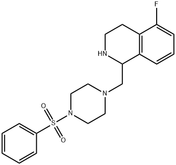 5-Fluoro-1-((4-(Phenylsulfonyl)Piperazin-1-Yl)Methyl)-1,2,3,4-Tetrahydroisoquinoline结构式