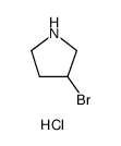 Pyrrolidine, 3-bromo-, hydrochloride结构式