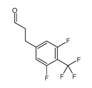 3-[3,5-Difluoro-4-(trifluoromethyl)phenyl]propanal Structure