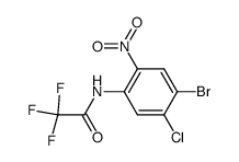 N-(4-bromo-5-chloro-2-nitro-phenyl)-2,2,2-trifluoro-acetamide Structure