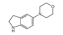 4-(Indolin-5-yl)morpholine Structure