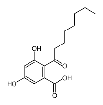 3,5-dihydroxy-2-octanoylbenzoic acid Structure