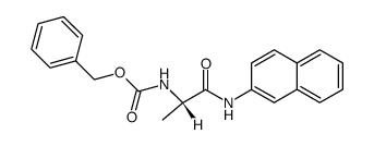 benzyloxycarbonylalanine 2-naphthylamide结构式