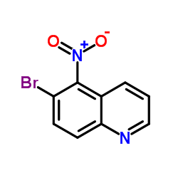 6-溴-5-硝基喹啉结构式