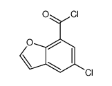 5-chloro-1-benzofuran-7-carbonyl chloride结构式