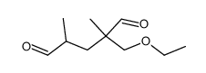 2-ethoxymethyl-2,4-dimethyl-glutaraldehyde结构式