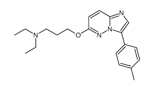 diethyl-[3-(3-p-tolyl-imidazo[1,2-b]pyridazin-6-yloxy)-propyl]-amine结构式