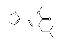 methyl N-[(2-thienyl)methylidene]leucinate Structure