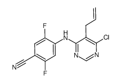 4-{[6-chloro-5-(2-propen-1-yl)-4-pyrimidinyl]amino}-2,5-difluorobenzonitrile结构式