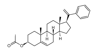 3β-acetoxy-20-phenyl-pregna-5,20-diene Structure