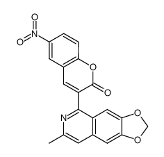 3-(7-methyl-[1,3]dioxolo[4,5-g]isoquinolin-5-yl)-6-nitro-chromen-2-one Structure
