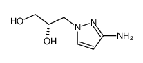 (S)-3-(3-amino-pyrazol-1-yl)-propane-1,2-diol Structure