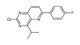 2-chloro-6-(4-fluorophenyl)-4-isopropyl-pyrido[3,2-d]pyrimidine结构式